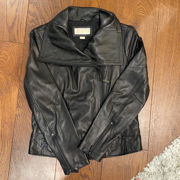 Michael Kors Leather Jacket - Picture 1 of 9